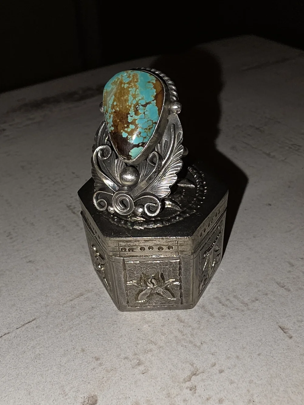 Jimmy Lee RoystonTurquoise Sterling Silver Ring!